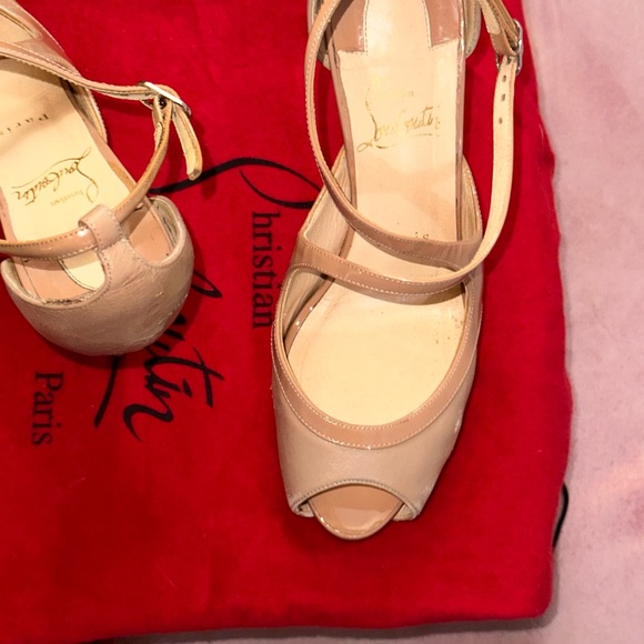 Christian Louboutin Mira Bella Hidden platform sandal, nude item # 5324688 - Picture 11 of 12